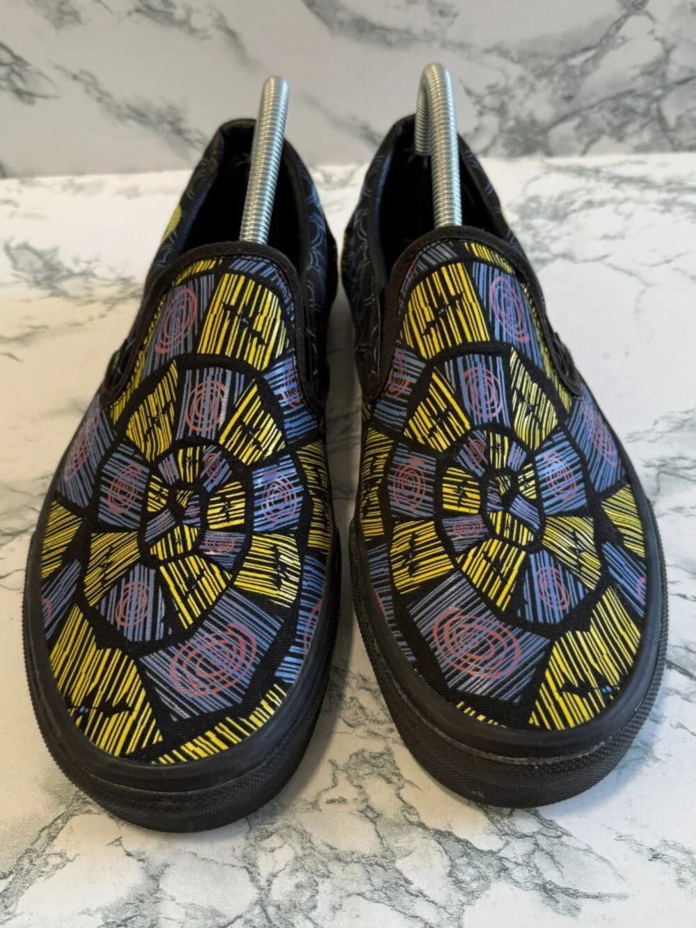 Vans Women 10 Nightmare Before Christmas Shoes Slip On Low Top Glow in the Dark - Picture 2 of 7